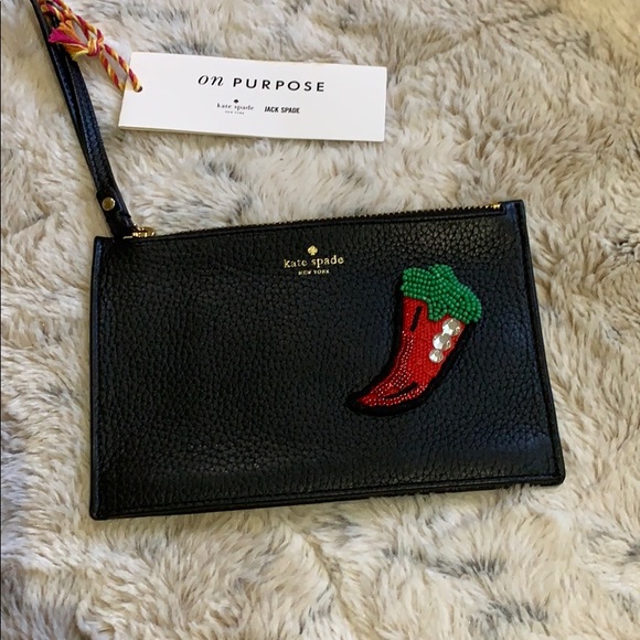 kate spade Handbags - Kate spade Rare haute pepper wristlet nwt
